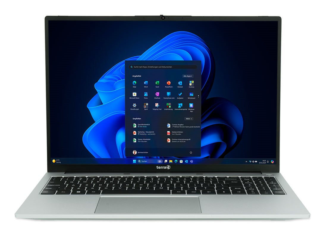 TERRA MOBILE 1610M Intel Core Ultra 5 125U Portátil 40,6 cm (16") WUXGA 16 GB DDR5-SDRAM 512 GB Windows 11 Pro Negro, Plata