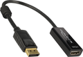 DeLOCK 62609 cable adaptador de vídeo 0.2m DisplayPort HDMI Negro
