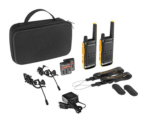 Motorola Talkabout T82 Extreme Twin Pack two-way radios 16 canales Negro, Naranja (6)