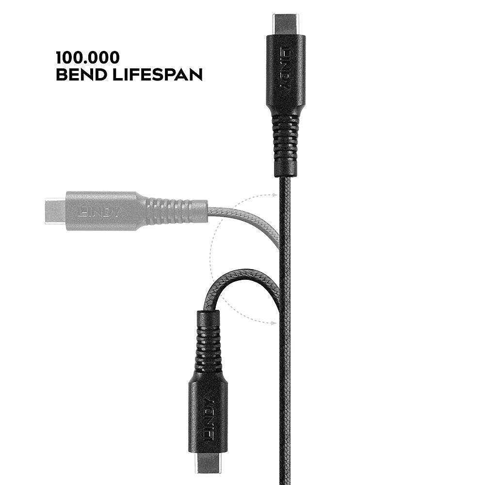 Lindy 31286 cable de conector Lightning 1 m Negro (5)