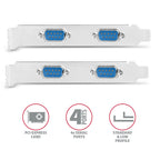 Axagon PCEA-PSN PCIe-Adapter mit 4x Seriell-Ports - ASIX AX99100 Chipsatz tarjeta y adaptador de interfaz Interno RS-232 (3)
