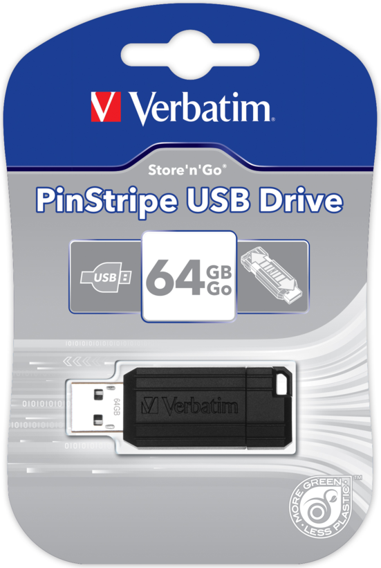 Memoria USB Verbatim Pin Stripe 256 GB (5)