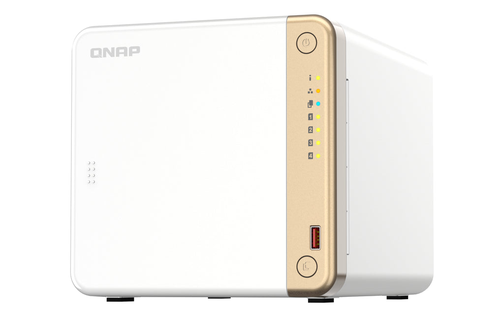 QNAP TS-462-2G servidor de almacenamiento NAS Torre Intel® Celeron® N4505 2 GB DDR4 0 TB QNAP QTS Blanco (7)