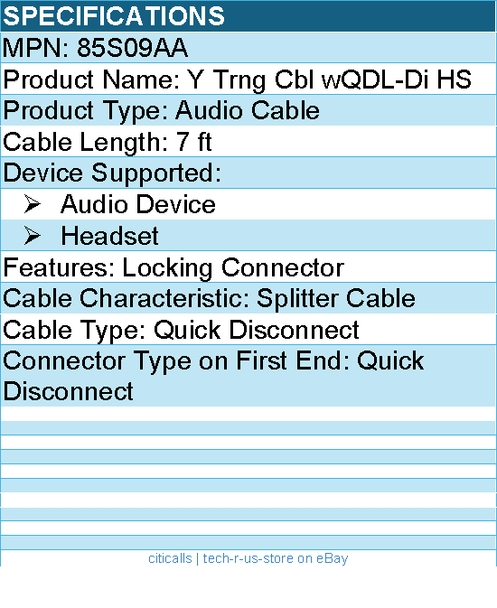 HP Separador de auriculares cuerda de entrenamiento en forma 85S09AA (2)