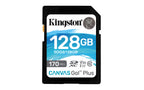 Kingston Canvas Go! Plus, Tarjeta de memoria flash, 128GB (SDG3/128GB)