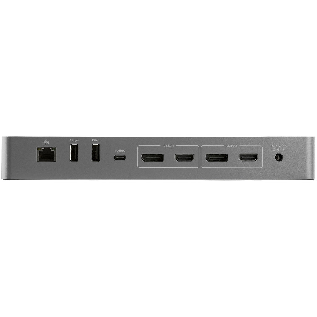 StarTech.com TB3CDK2DHUE base para portátil y replicador de puertos Alámbrico Negro, Gris (4)