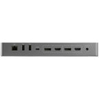 StarTech.com TB3CDK2DHUE base para portátil y replicador de puertos Alámbrico Negro, Gris (4)