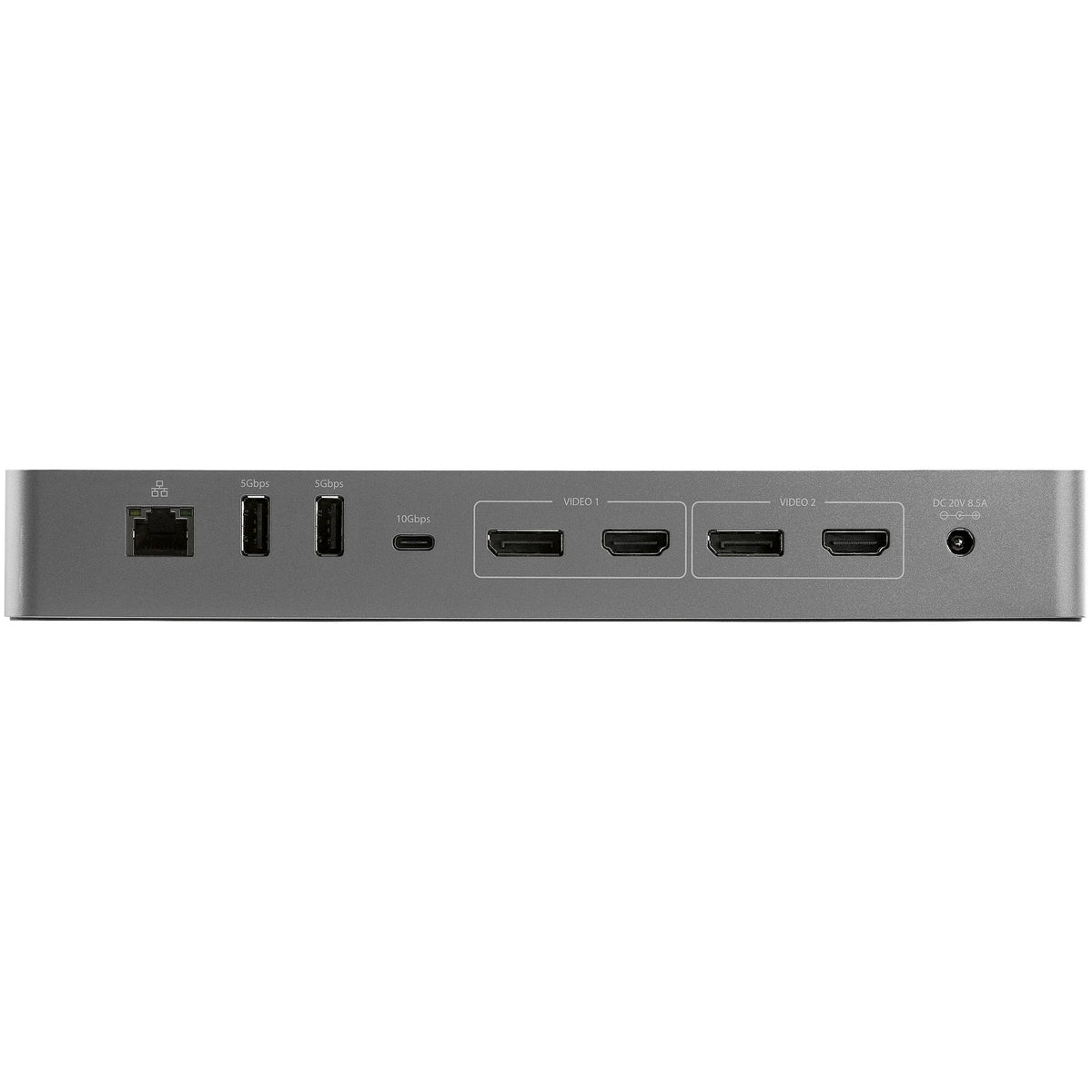 StarTech.com TB3CDK2DHUE base para portátil y replicador de puertos Alámbrico Negro, Gris (4)