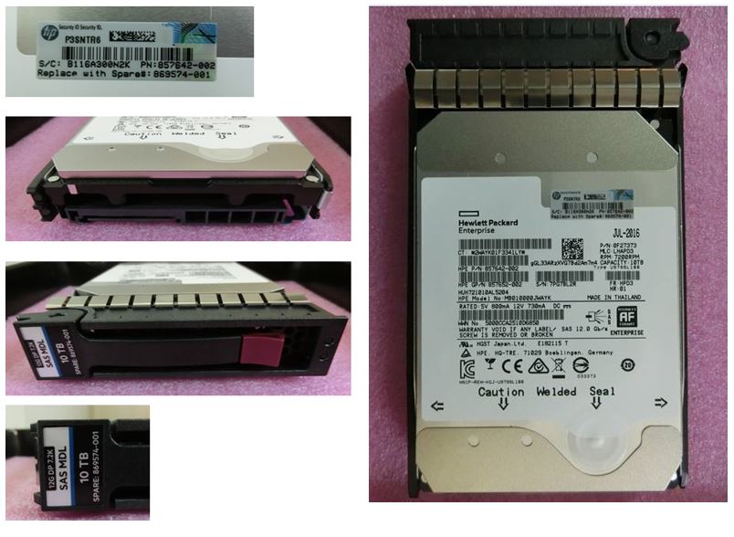 10TB SAS 12G 7.2K LFF HDD for