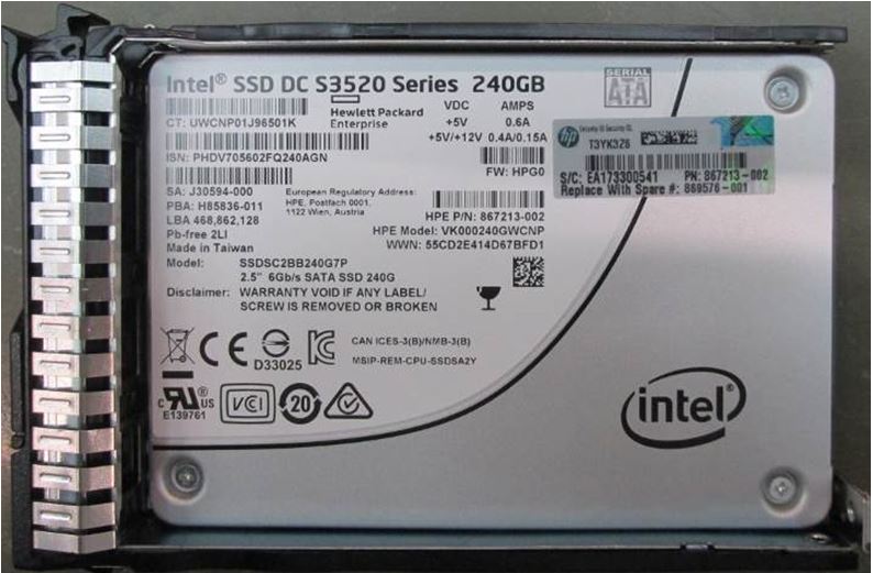 240GB SATA 6G RI SFF SSD for