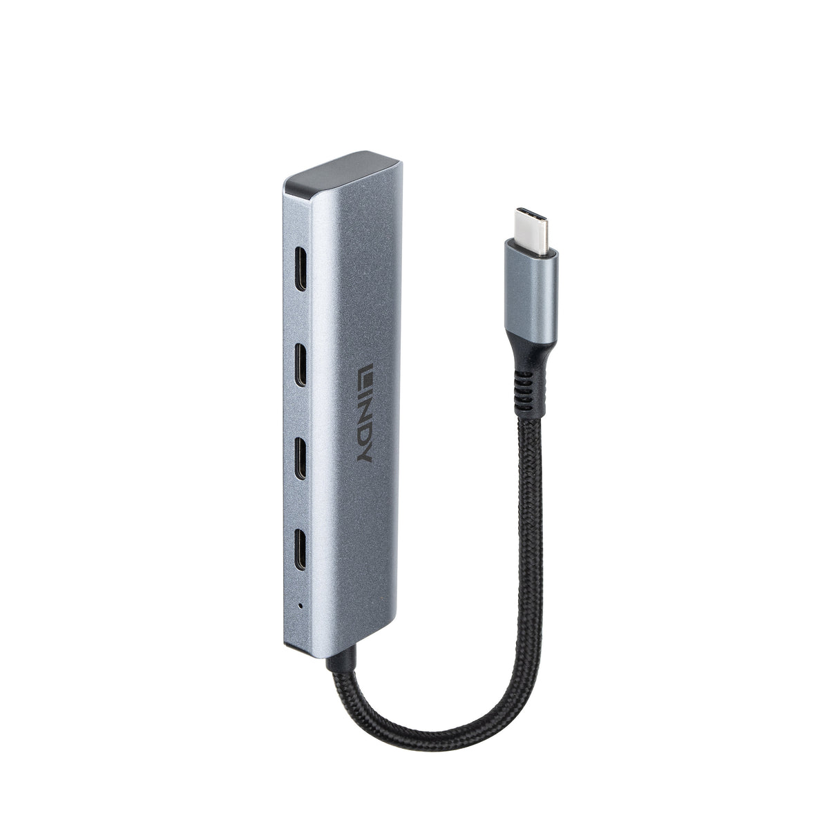 Lindy 43414 hub de interfaz USB 3.2 Gen 2 (3.1 Gen 2) Type-C 10000 Mbit/s Gris (4)