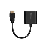Microconnect HDMVGA1B adaptador de cable de vídeo 0,15 m HDMI tipo A (Estándar) VGA (D-Sub) Negro (3)