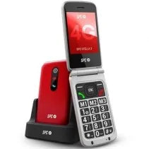 Teléfono Móvil SPC Stella 3 para Personas Mayores 4G Rojo