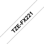 Brother TZE-FX221 cinta para impresora de etiquetas Negro sobre blanco (2)