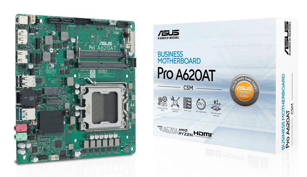 ASUS Pro A620AT-CSM AMD A620A Zócalo AM5 Thin Mini ITX (4)