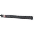 Intellinet 715195 unidad de distribución de energía (PDU) 6 salidas AC 1U Negro, Blanco