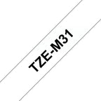 Brother TZE-M31 cinta para impresora de etiquetas Negro sobre transparente (2)