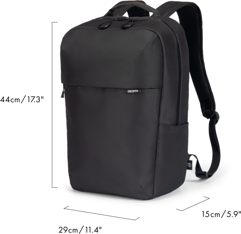 DICOTA D32115-RPET funda para portátil 40,6 cm Mochila Negro vista 2