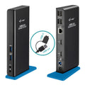 i-tec U3DUALHDMIDOCKUK base para portátil y replicador de puertos Alámbrico USB 3.2 Gen 1 (3.1 Gen 1) Type-A Negro