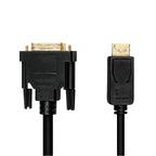 LogiLink CV0132 adaptador de cable de vídeo 3 m DisplayPort DVI Negro (3)