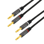 LogiLink CA1211 cable de audio 5 m 2 conectores banana Negro (2)