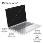 HP ProBook 4 G2i 14 inch Notebook Next Gen AI PC Wolf Pro Security Edition Copilot+ PC Intel Core Ultra 7 Laptop 35.6 cm (14") WUXGA 16 GB DDR5-SDRAM 512 GB SSD Wi-Fi 7 (802.11be) Windows 11 Pro Silver (4)