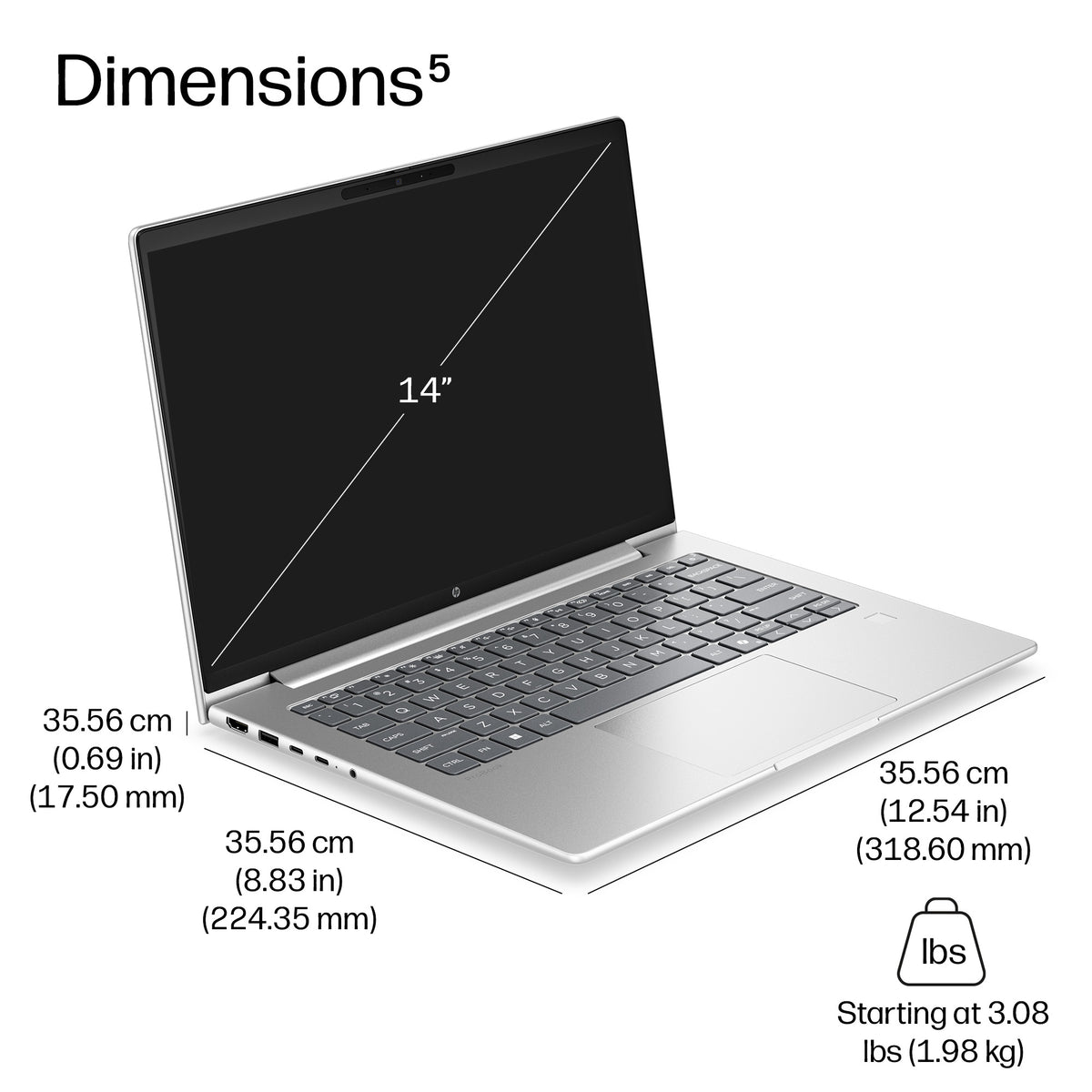 HP ProBook 4 G2i 14 inch Notebook Next Gen AI PC Wolf Pro Security Edition Copilot+ PC Intel Core Ultra 7 Laptop 35.6 cm (14") WUXGA 16 GB DDR5-SDRAM 512 GB SSD Wi-Fi 7 (802.11be) Windows 11 Pro Silver (4)
