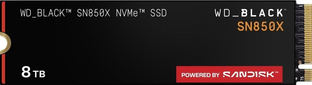 WD_BLACK SN850X NVMe SSD WDBB9G0080BNC - SSD - cifrado - 8 TB - interno