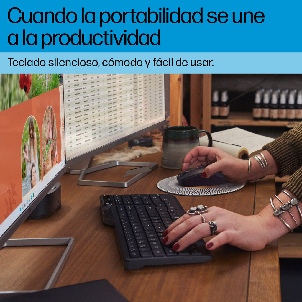 HP 475 Dual-Mode Wireless Keyboard teclado Universal Bluetooth Negro (7)