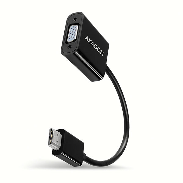 Axagon RVH-VGN adaptador de cable de vídeo 0,15 m HDMI tipo A (Estándar) VGA (D-Sub) Negro