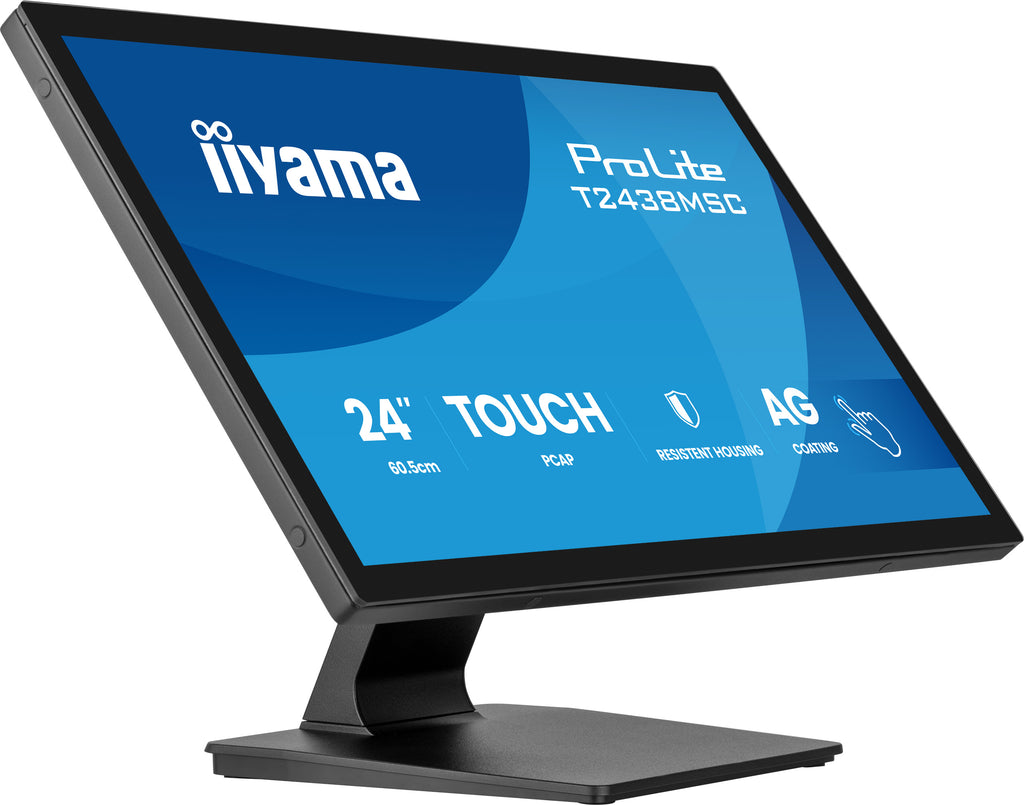 iiyama ProLite T2438MSC-B2 pantalla para PC 60,5 cm (23.8") 1920 x 1080 Pixeles Full HD LED Pantalla táctil Negro (2)