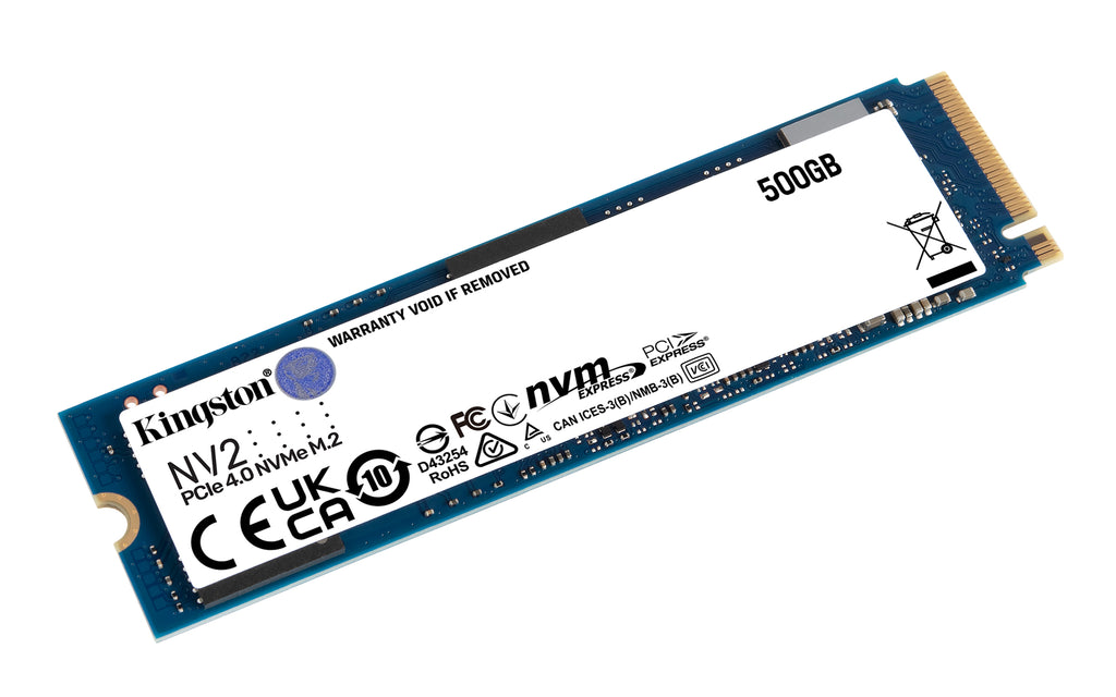 Kingston NV2 SSD, 500GB, interno, M.2 2280, PCIe4.0 x4 (NVMe) (SNV2S/500G)