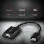 Axagon RVH-VGN adaptador de cable de vídeo 0,15 m HDMI tipo A (Estándar) VGA (D-Sub) Negro (2)
