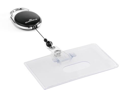 Durable Funda para carnet con enrollador de gafete STYLE para 1 tarjeta