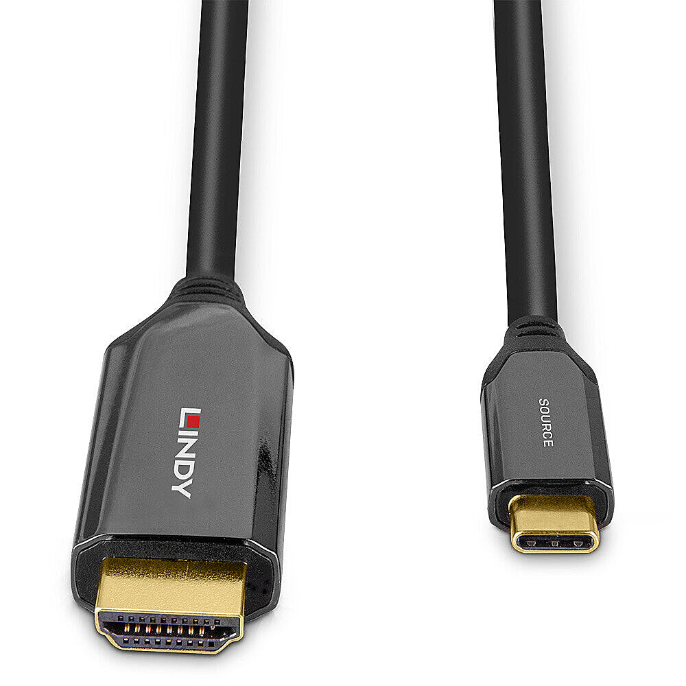 Lindy 43367 adaptador de cable de vídeo 1 m USB Tipo C HDMI tipo A (Estándar) Negro (4)