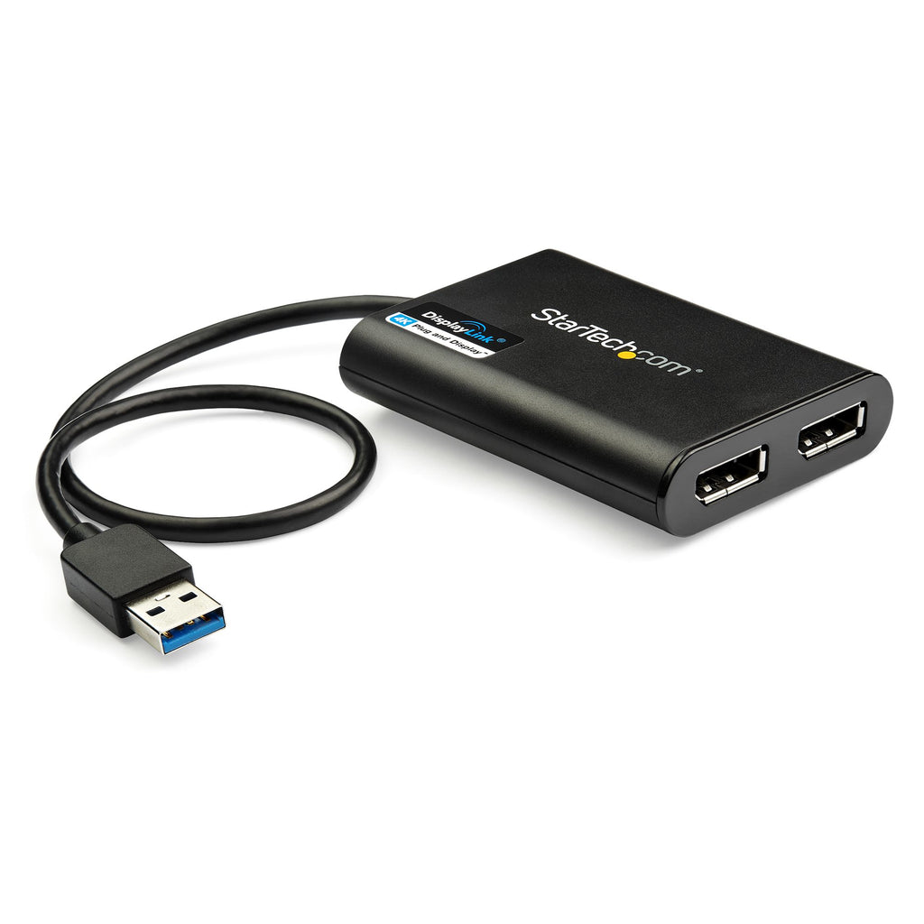 StarTech.com USB32DP24K60 Adaptador gráfico USB 4096 x 2160 Pixeles Negro