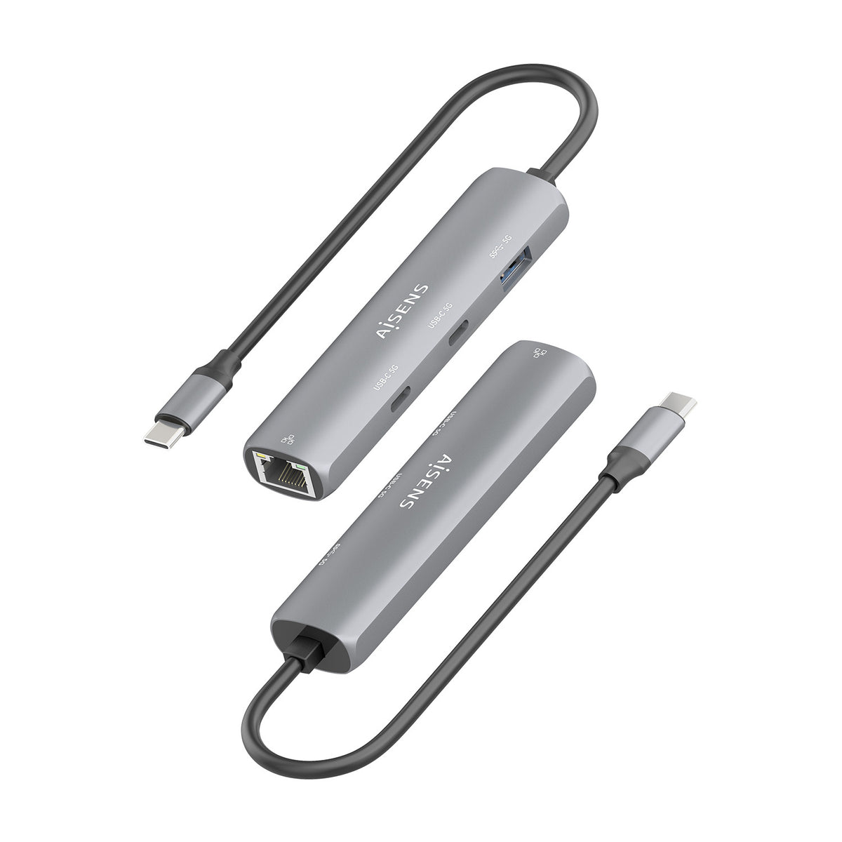AISENS ASUC-4P040-GR base para portátil y replicador de puertos Alámbrico USB 3.2 Gen 1 (3.1 Gen 1) Type-C (4)