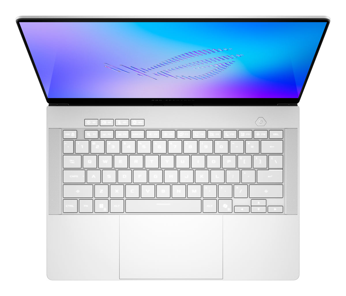 ASUS ROG Zephyrus G14 GU405AR-SY044W Intel Core Ultra 9 386H Portátil 35,6 cm (14") 3K 64 GB LPDDR5x-SDRAM 2 TB SSD NVIDIA GeForce RTX 5070 Ti Wi-Fi 7 (802.11be) Windows 11 Home Blanco QWERTZ Alemán (4)