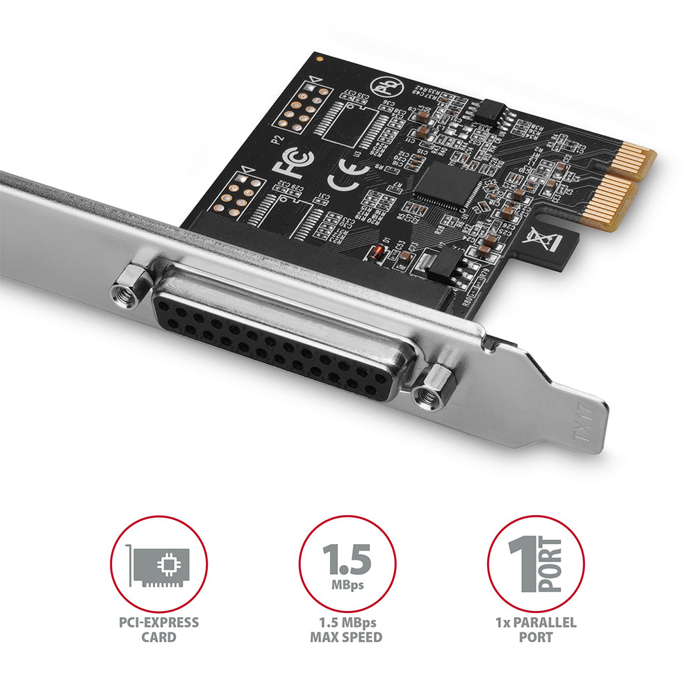 Axagon PCEA-P1N tarjeta y adaptador de interfaz Interno Paralelo (2)