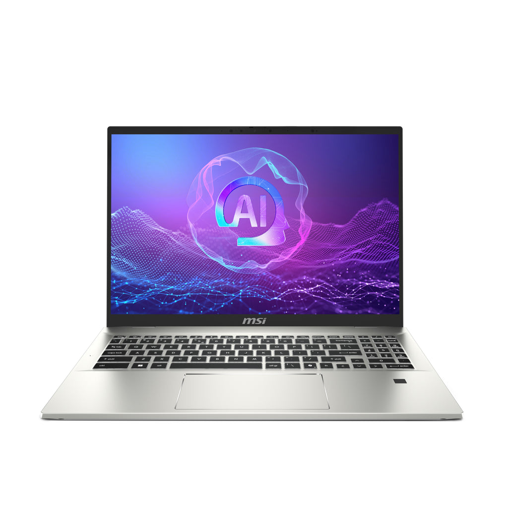 MSI Prestige A16 Al+A3HMG-036 AMD Ryzen AI 9 365 Portátil 40,6 cm (16") Quad HD+ 32 GB LPDDR5x-SDRAM 1 TB SSD Wi-Fi 7 (802.11be) Windows 11 Home Plata (2)