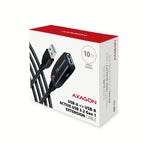 Axagon ADR-310 cable USB USB 3.2 Gen 1 (3.1 Gen 1) 10 m USB A 5 Gbit/s Negro (9)