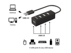 Equip 128955 hub de interfaz USB 2.0 480 Mbit/s Negro (2)
