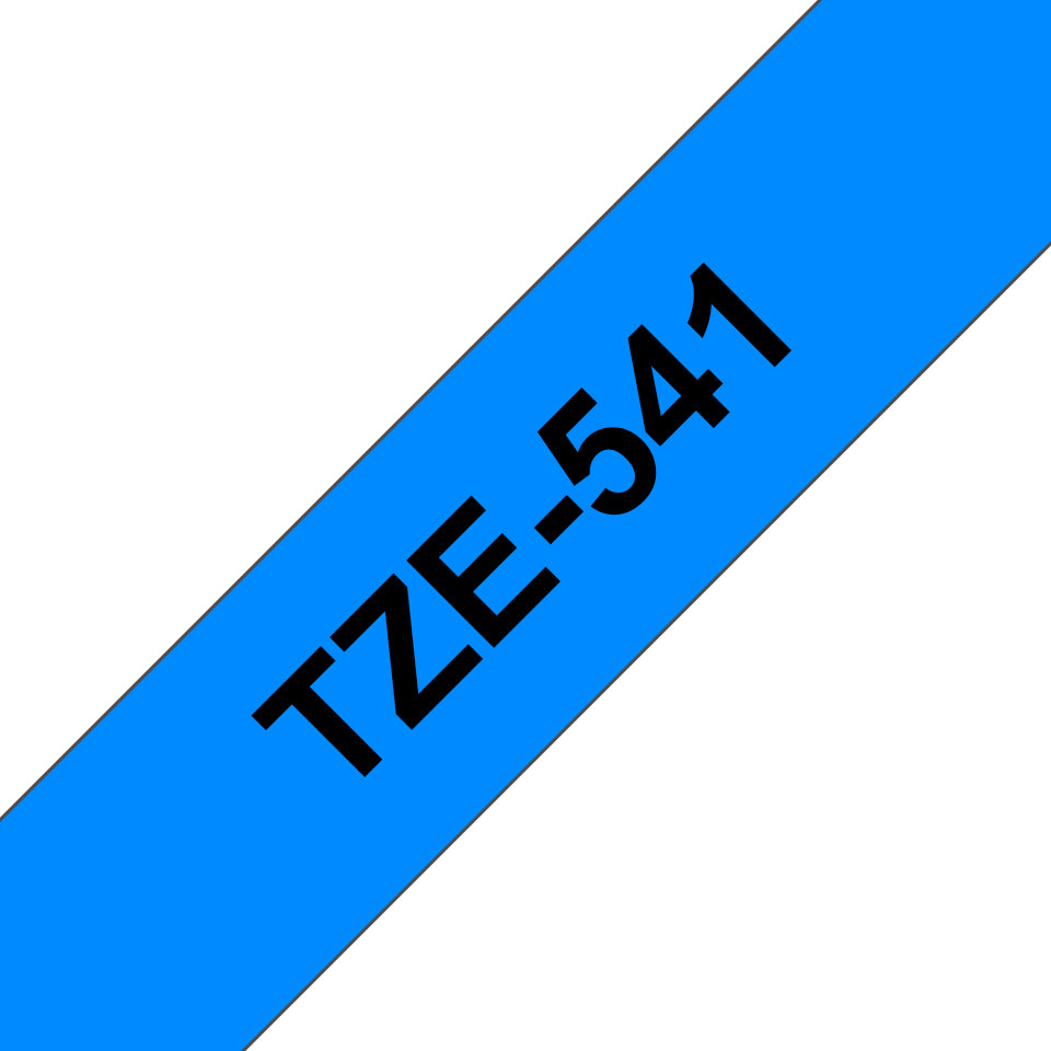 Brother TZE-541 cinta para impresora de etiquetas Negro sobre azul (2)