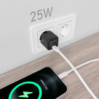 AISENS ASCH-25W1P013-BK cargador de dispositivo móvil Universal Corriente alterna Carga rápida Interior (6)