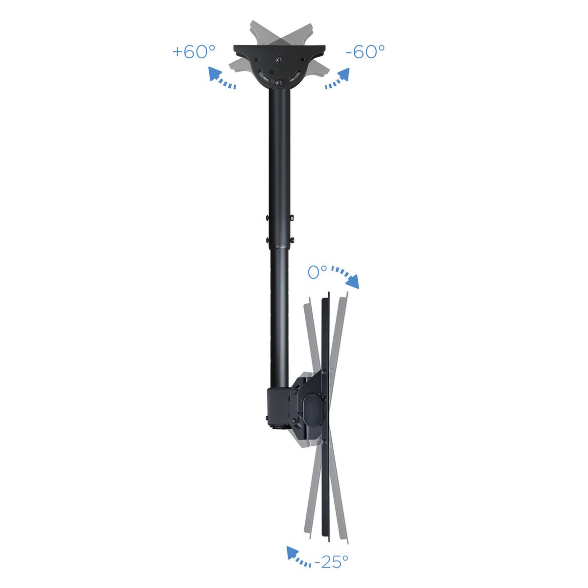 TooQ LPCE1170TSLI-B soporte para pantalla de señalización 177,8 cm (70") Negro (6)