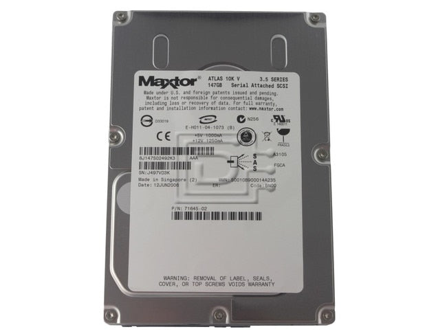 Dell 146GB 10K 3G 3.5inch SAS HDD 8J147S0-RFB – Reacondicionado (2)