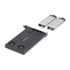 StarTech.com 2M2-REMOVABLE-PCIE panel bahía disco duro Placa de bus común o backplane Negro (3)