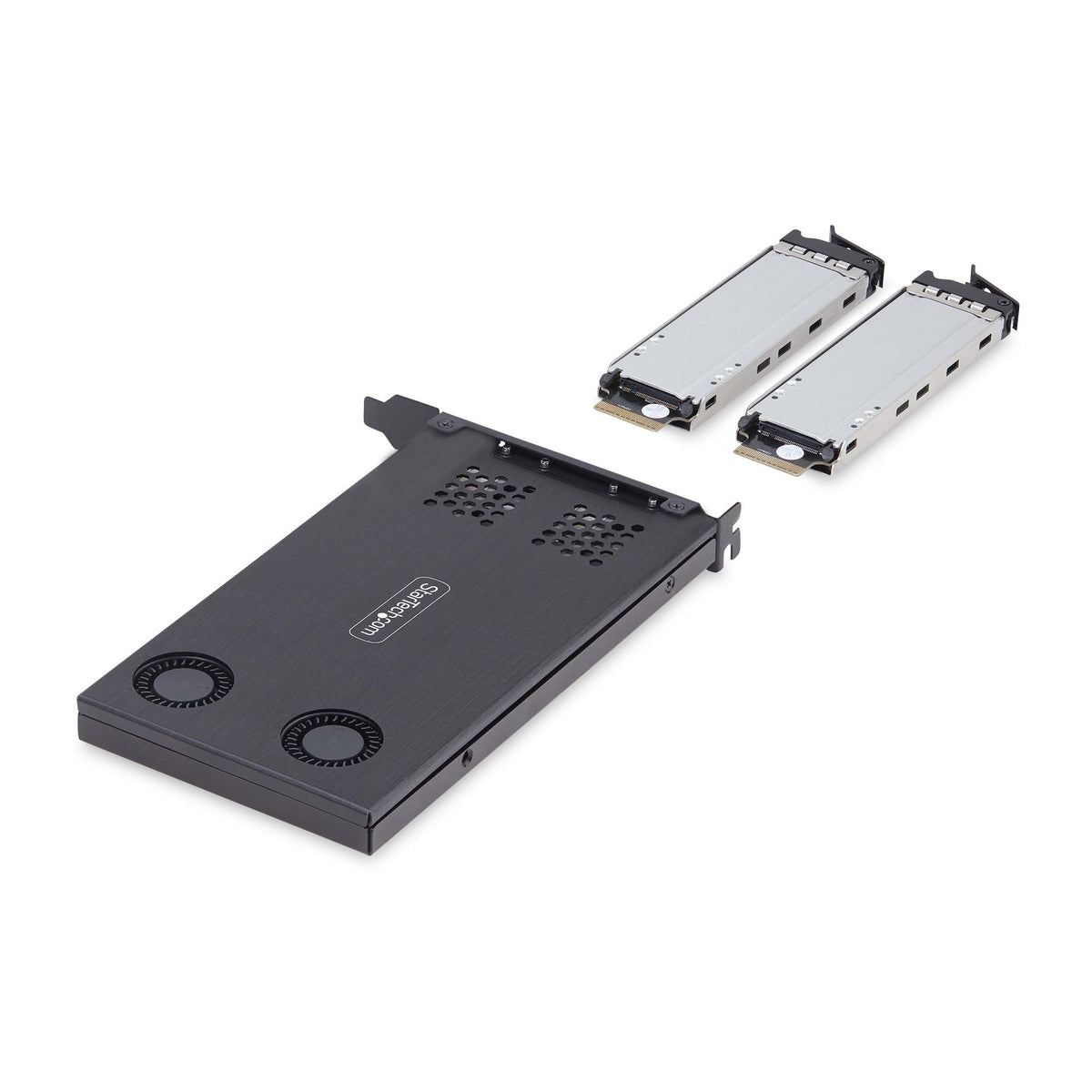 StarTech.com 2M2-REMOVABLE-PCIE panel bahía disco duro Placa de bus común o backplane Negro (3)