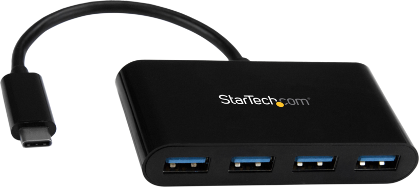Startech HB30C4AB - Conversor de USB C a USB Convencional, Hub