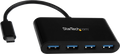Startech HB30C4AB - Conversor de USB C a USB Convencional, Hub